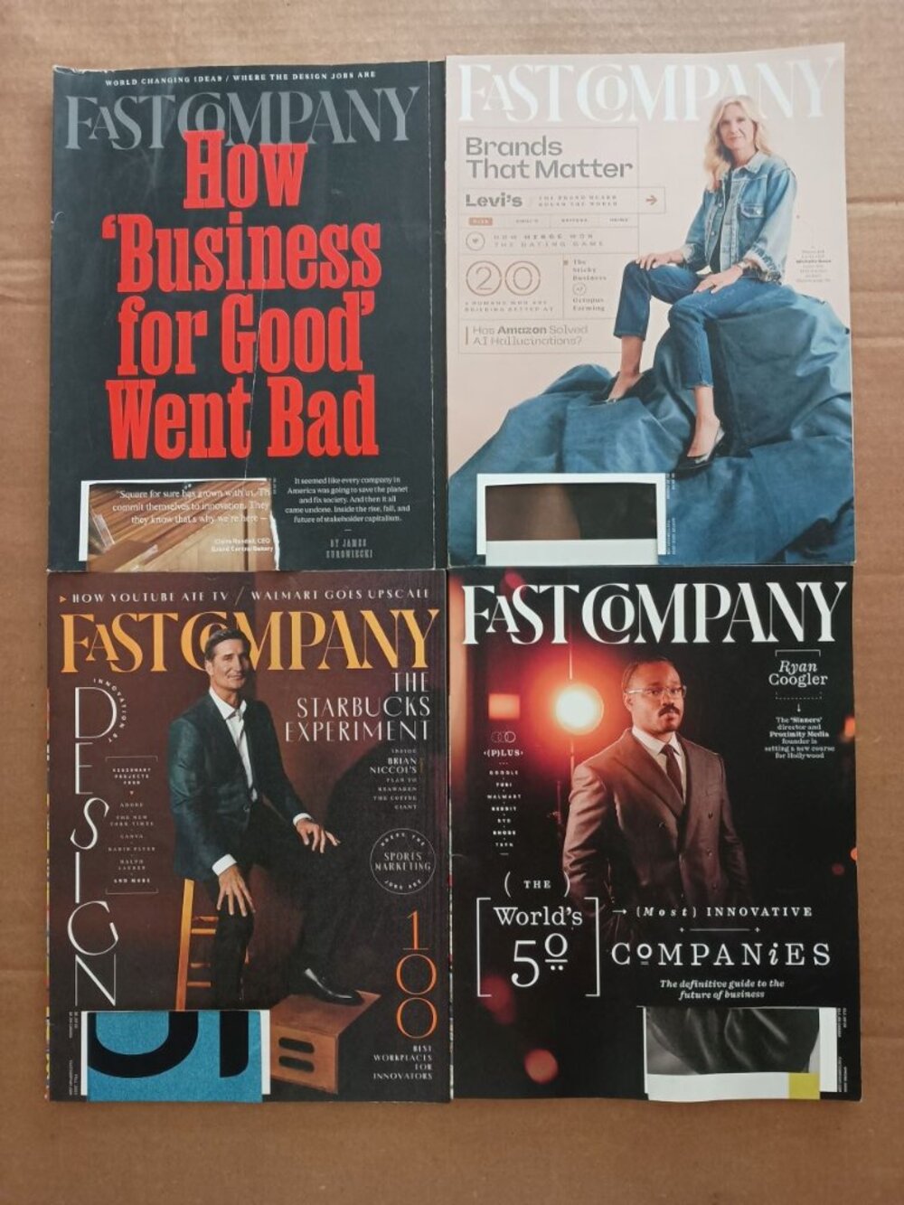Fast Company magazine 4 pack Summer 2025 to Spring 2026